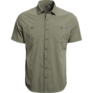 image:imageVortex Mens Alpine Cove Short Sleeve Shirts  UPF Sun Protection Moisture Wicking Quick Dry Temperature Regulating FabricLichen