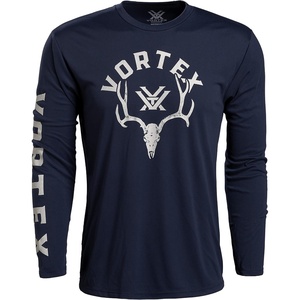image:imageVortex Mens Antler Envy Long Sleeve TShirtsNavy Heather