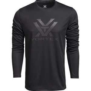 image:imageVortex Mens Core Logo Performance Grid Long Sleeve ShirtsBlack