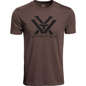 image:imageVortex Mens Core Logo Short Sleeve TShirtsBrown Heather