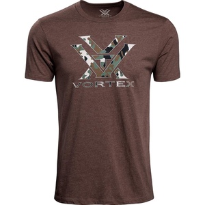 image:imageVortex Mens Core Logo Short Sleeve TShirtsBrown Heather Camo