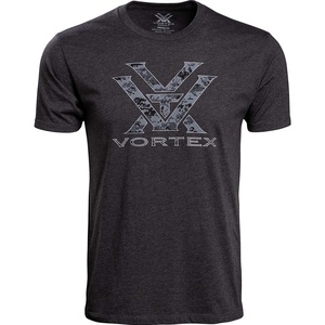 image:imageVortex Mens Core Logo Short Sleeve TShirtsCharcoal Heather Camo