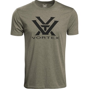 image:imageVortex Mens Core Logo Short Sleeve TShirtsMilitary Heather