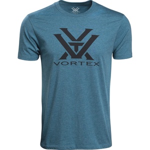 image:imageVortex Mens Core Logo Short Sleeve TShirtsSteel Blue Heather