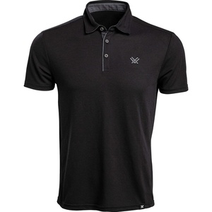 image:imageVortex Mens Punch in Polo Shirts  UPF 15 Protection Moisture Wicking Armpit GussetsBlack Heather