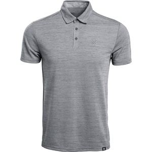 image:imageVortex Mens Punch in Polo Shirts  UPF 15 Protection Moisture Wicking Armpit GussetsGrey Heather