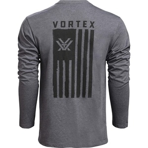 image:imageVortex Mens Salute Long Sleeve TShirtsTitanium Heather