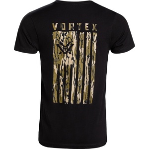 image:imageVortex Mens Salute Short Sleeve TShirtsMossy Oak Bottomland Camo Black