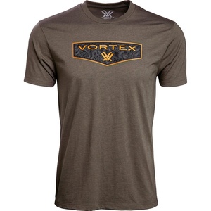 image:imageVortex Mens Shield Short Sleeve TShirtsBrown Heather