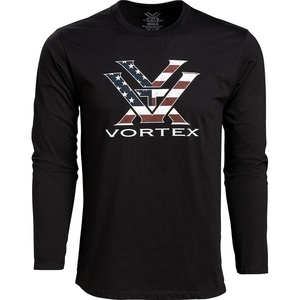 image:imageVortex Mens Stars amp Stripes Long Sleeve TShirtsBlack