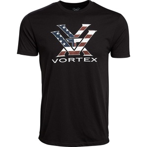 image:imageVortex Mens Stars and Stripes Short Sleeve ShirtBlack