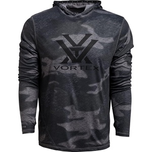 image:imageVortex Mens Sun Slayer Hoodies  UPF 50 MoistureWicking Stretch FabricBlack Camo