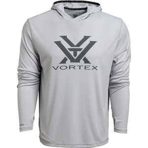 image:imageVortex Mens Sun Slayer Hoodies  UPF 50 MoistureWicking Stretch FabricCool Grey