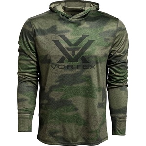 image:imageVortex Mens Sun Slayer Hoodies  UPF 50 MoistureWicking Stretch FabricForest Camo