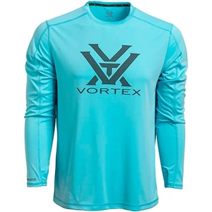 image:imageVortex Mens Sun Slayer Long Sleeve Shirts  UPF 50 Sun Protection Moisture Wicking Stretch FabricFlats Blue