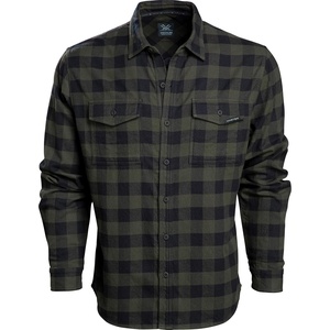 image:imageVortex Mens Timber Rush Flannel Shirts  Mechanical Stretch Moisture Wicking Underarm GussetForest