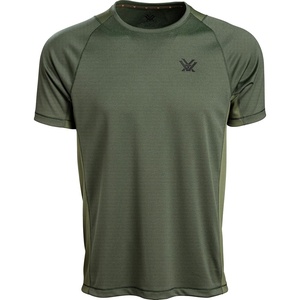 image:imageVortex Mens Weekend Rucker Short Sleeve Shirts  Moisture Wicking UPF Sun Protection Stain Release TechnologyGreen