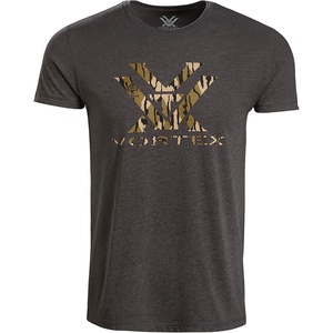 image:imageVortex x Mossy Oak Mens Core Logo Short Sleeve TShirtsCharcoal Heather