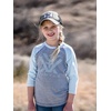 image:imageVortex Kids Long Sleeve Logo TShirtsIce Blue