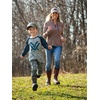 image:imageVortex Kids Long Sleeve Logo TShirtsMidnight Navy