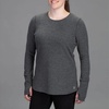 image:imageVortex Womens Active Casual Fall Cozy Knit Baselayer Thumbholes Front Country Thermal PulloverCharcoal