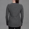 image:imageVortex Womens Active Casual Fall Cozy Knit Baselayer Thumbholes Front Country Thermal PulloverCharcoal
