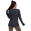 image:imageVortex Womens Active Casual Fall Cozy Knit Baselayer Thumbholes Front Country Thermal PulloverNavy