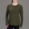 image:imageVortex Womens Active Casual Fall Cozy Knit Baselayer Thumbholes Front Country Thermal PulloverOlive