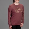 image:imageVortex Womens Alpine Line Long Sleeve ShirtsBurgundy Heather