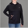 image:imageVortex Womens Fall MoistureWicking 50 UPF SunProtective HighPerformance Polyester Hooded PulloverBlack