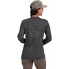 image:imageVortex Womens Meridian Mountain Long Sleeve TShirtsCharcoal Heather