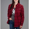image:imageVortex Womens Timber Rush Flannel MoistureWicking HighPerformance Cotton Long Sleeve ShirtRed Buffalo