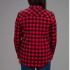 image:imageVortex Womens Timber Rush Flannel MoistureWicking HighPerformance Cotton Long Sleeve ShirtRed Buffalo