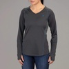 image:imageVortex Womens Womens Weekend Rucker MoistureWicking UPFProtective HighPerformance Long Sleeve ShirtCharcoal