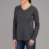 image:imageVortex Womens Womens Weekend Rucker MoistureWicking UPFProtective HighPerformance Long Sleeve ShirtCharcoal