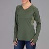 image:imageVortex Womens Womens Weekend Rucker MoistureWicking UPFProtective HighPerformance Long Sleeve ShirtForest Night