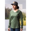 image:imageVortex Womens Womens Weekend Rucker MoistureWicking UPFProtective HighPerformance Long Sleeve ShirtForest Night