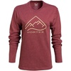 image:imageVortex Womens Alpine Line Long Sleeve ShirtsBurgundy Heather
