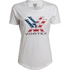 image:imageVortex Womens Stars and Stripes Short Sleeve TShirtWhite