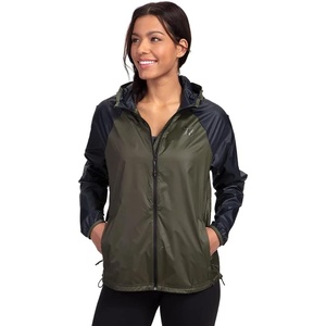 image:imageVortex Womens Active Outdoor Watertight Storm Silencer Rain Breaker JacketForest Night