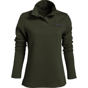 image:imageVortex Womens Active Trail Office Casual Quilted Arctic Snap PulloverForest Night