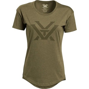 image:imageVortex Womens Core Logo Short Sleeve ShirtsMilitary Heather