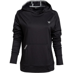 image:imageVortex Womens Fall MoistureWicking 50 UPF SunProtective HighPerformance Polyester Hooded PulloverBlack