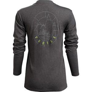 image:imageVortex Womens Meridian Mountain Long Sleeve TShirtsCharcoal Heather