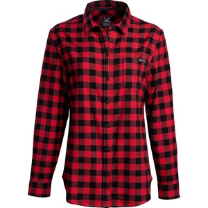image:imageVortex Womens Timber Rush Flannel MoistureWicking HighPerformance Cotton Long Sleeve ShirtRed Buffalo