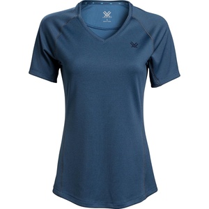 image:imageVortex Womens Weekend Rucker MoistureWicking UPFProtective HighPerformance Short Sleeve TShirtDark Blue