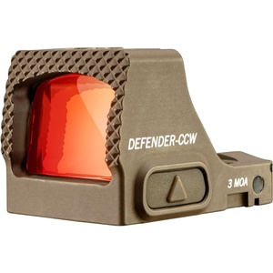 image:imageVortex DefenderCCW Micro Red Dot Sights  Motion Activation with AutoShutoff Shield RMS Footprint FastRack Texturing  Unlimited Unconditional WarrantyTan
