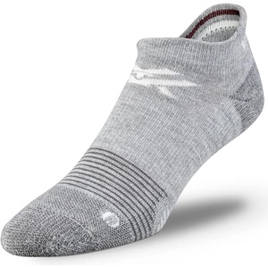 image:imageVortex Womens Pursuit Trail Active No Show SocksGray Heather  Maroon